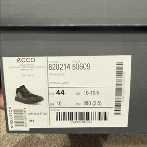 ECCO Men's Tarmac Black Sneakers